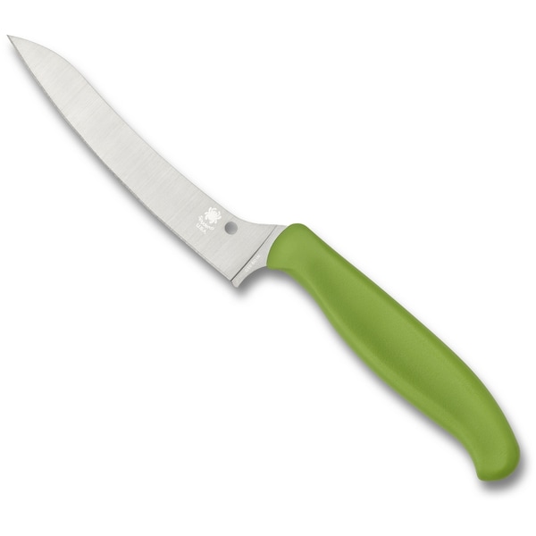 Spyderco 2024 Spyderco Z-Cut Kitchen Knife, Lightweight Green, Pointed Tip - SPY-K14PGN