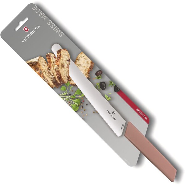 Swiss Army Brands 2024 Victorinox Kitchen Swiss Modern 8.5In Bread Knife Apricot-Rose - VIC-6.9076.22W5B