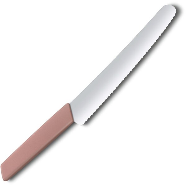 Swiss Army Brands 2024 Victorinox Kitchen Swiss Modern 8.5In Bread Knife Apricot-Rose - VIC-6.9076.22W5B