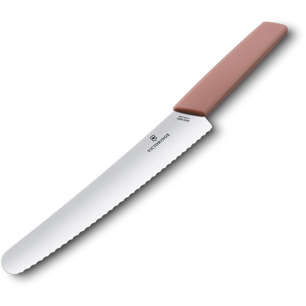 Swiss Army Brands 2024 Victorinox Kitchen Swiss Modern 8.5In Bread Knife Apricot-Rose - VIC-6.9076.22W5B
