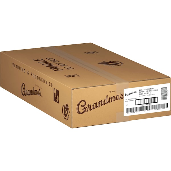 Abuelitas 2.50 oz. Galleta grande de avena con pasas, PAQ60 - 45093.