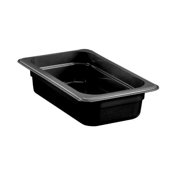 Cambro 1/4 Size 2 1/2 in Black H-Pan™ High Heat Food Pan - 42HP110