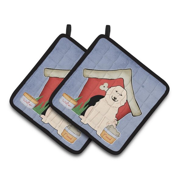 Carolines Treasures Dog House Collection Great Pyrenese Pair of Pot Holders - BB2837PTHD