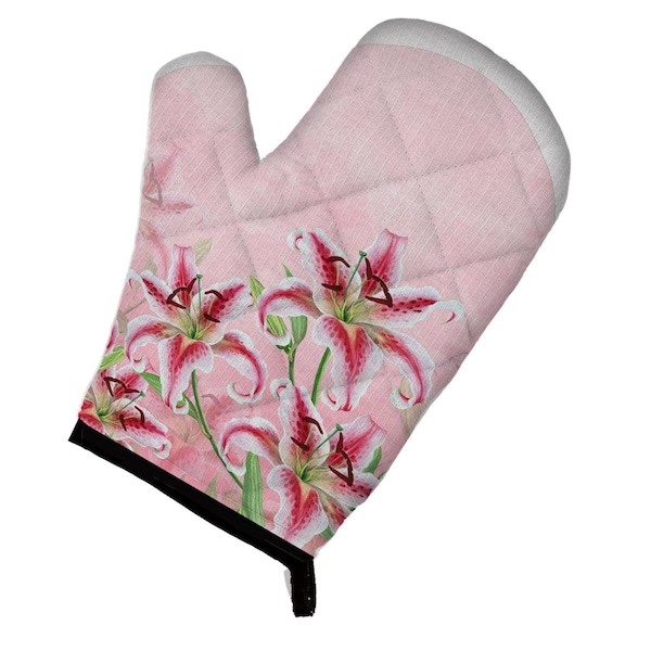 Carolines Treasures Pink Lillies Oven Mitt - BB7446OVMT