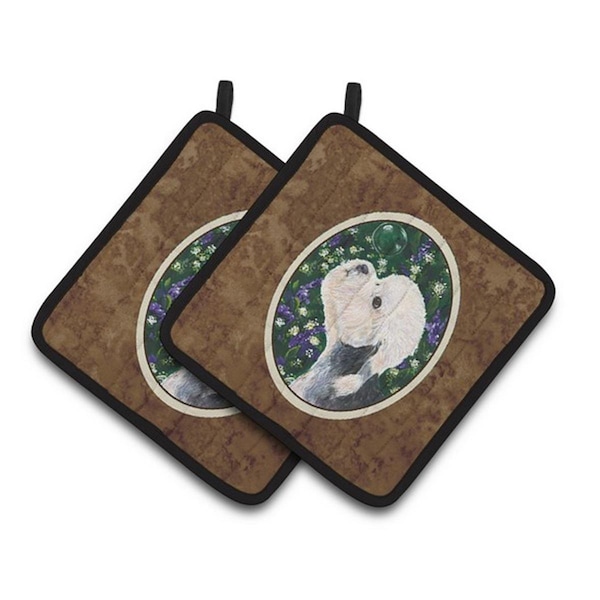 Carolines Treasures Dandie Dinmont Terrier Pair of Pot Holders, 7.5 x 3 x 7.5 in. - SS1055PTHD