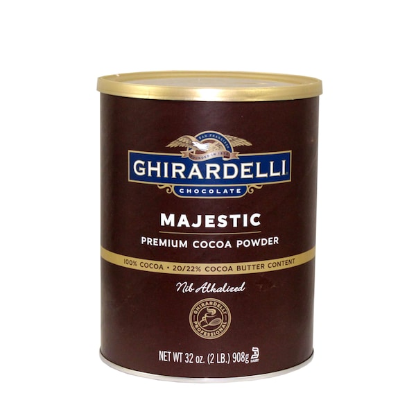 Cacao en Polvo Premium Ghirardelli Majestic 20/22% de 2lbs en lata, paquete de 6 unidades - 62100