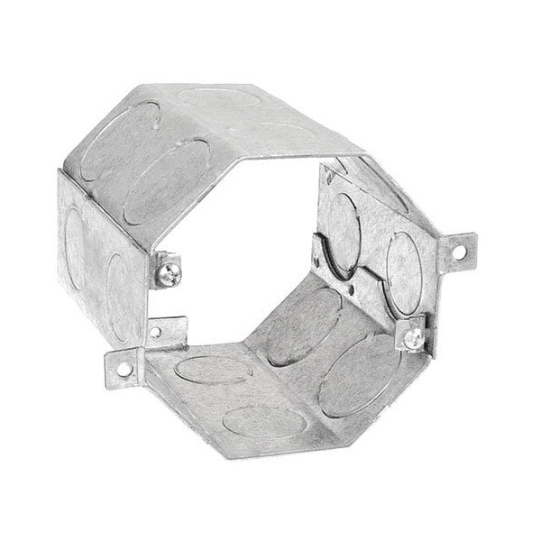 Southwire Electrical Box, 49.3 cu in, Octagon Box Type, Steel, Octagon Shape - OCR-400341