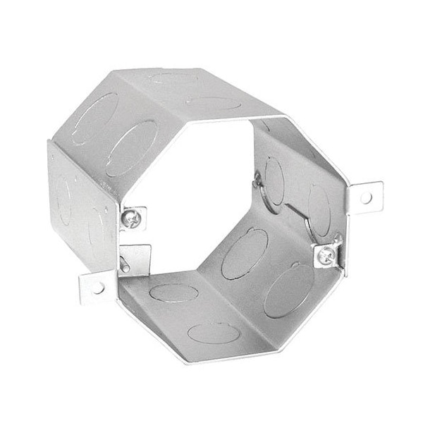 Southwire Electrical Box, 49.3 cu in, Octagon Box Type, Steel, Octagon Shape - OCR-400