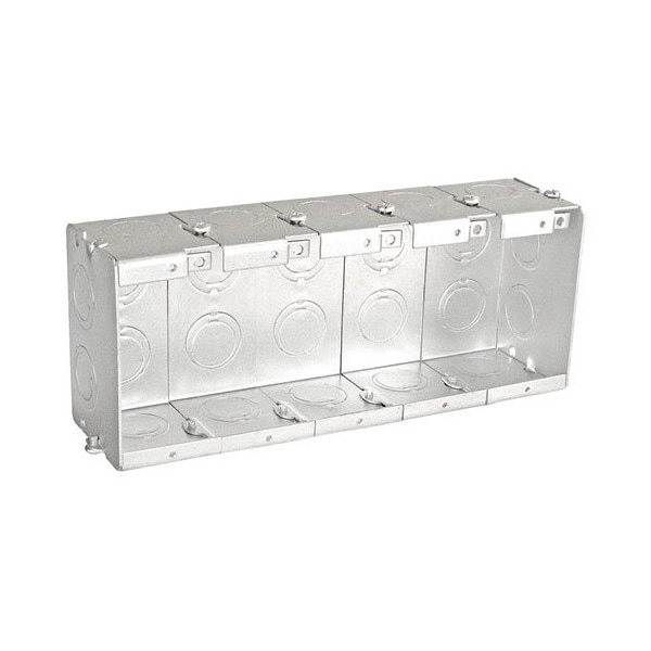 Southwire Electrical Box, 70 cu in, Masonry Box Type, 5 Gangs, Steel - TB-525-G