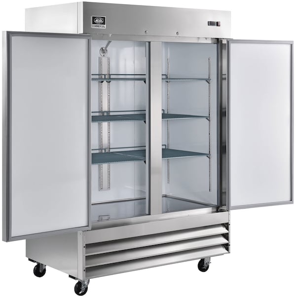 Nexel Reach-in Refrigerator, 2 Door, 54'Wx32.2Dx82.5H, 47 Cu. Ft. - CFD-2RR-HC