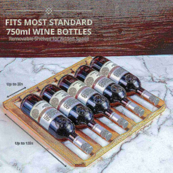 Ivation 28-Bottle Compressor Freestanding Wine Cooler Refrigerator - Stainless Steel - IVFWCC281WSS