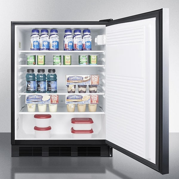 Summit Appliance Div. Summit  ADA Comp Built in Undercounter Refrigerator 5.5 Cu. Ft. Black - AL752BKBISSHH