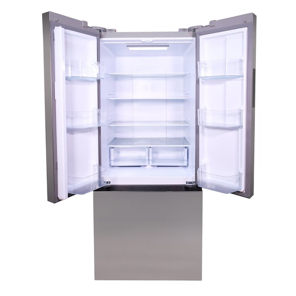 Avanti 17.5 cu. ft. Frost Free French Door Refrigerator, Stainless Steel - FFFDS175L3S