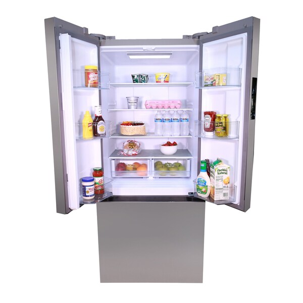 Avanti 17.5 cu. ft. Frost Free French Door Refrigerator, Stainless Steel - FFFDS175L3S