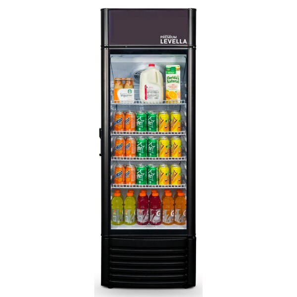Premium Levella Premium Levella 9 cu. ft. Commercial Display Refrigerator One Glass Door Merchandiser in Black -  PRF907DX