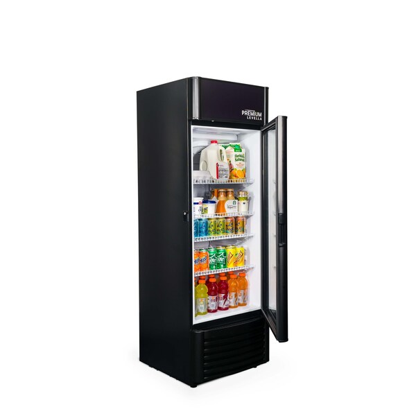 Premium Levella Premium Levella 9 cu. ft. Commercial Display Refrigerator One Glass Door Merchandiser in Black -  PRF907DX