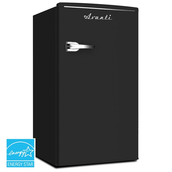 Avanti Avanti 3.1 cu. ft. Retro Compact Refrigerator, Black - RMRS31X1B-IS