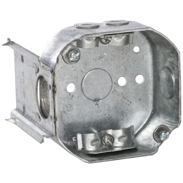 Southwire Electrical Box, 14 cu in, Octagon Box Type, Steel, Octagon Shape - 54151-JR-UPC