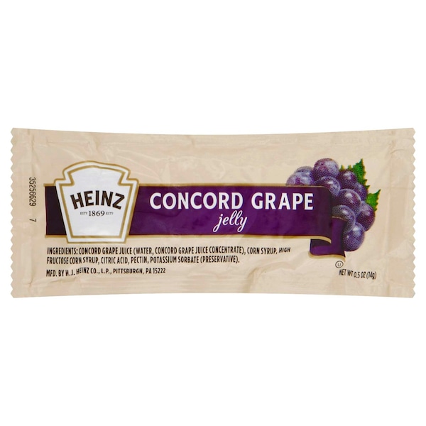 Heinz Heinz Squeeze Grape Jelly 0.5 oz. Paquete, PK200 - 10013000543702