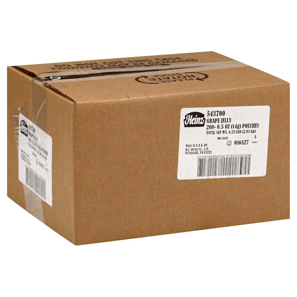 Heinz Heinz Squeeze Grape Jelly 0.5 oz. Paquete, PK200 - 10013000543702