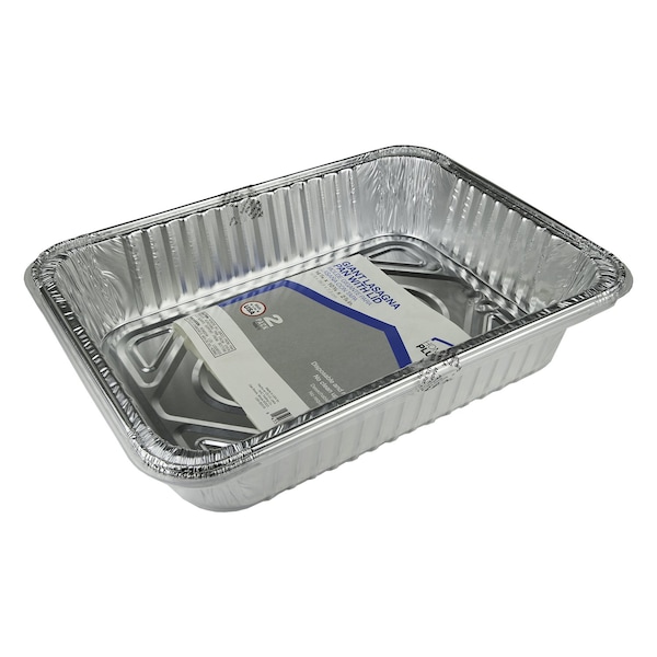 Home Plus Durable Foil 10-5/8  W X 14-7/16  L Lasagna Pan Silver 2 - D89020