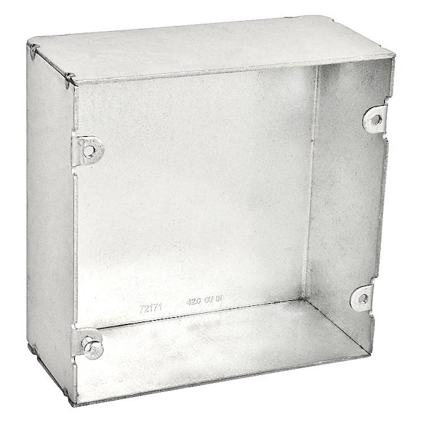 Southwire Electrical Box, 42 cu in, Junction Box Type, Steel, Square Shape - 72171-BLNKW