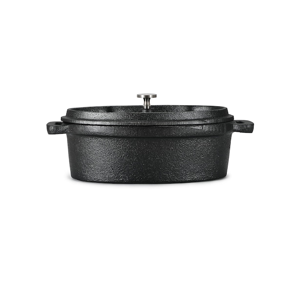 Commercial Chef Mini Casserole Dish With Lid, 0.63 Qt. Cast Iron Casserole Dish - CHCI063