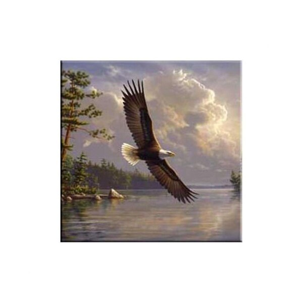 Fastfood 6"W x 6"D Tuftop Eagle Trivet - FA902388
