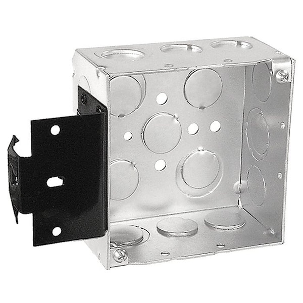 Southwire Electrical Box, 30.3 cu in, Square Box Type, 4 Gangs, Steel, Square Shape - 52171-MS
