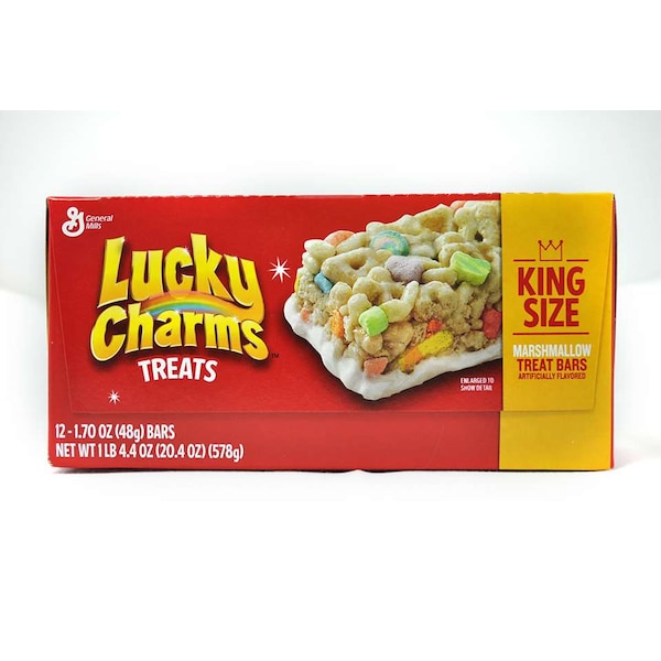 Lucky Charms Barra de cereal Treat Bar de 20.4 oz. Caja, PK8 - 16000-43569