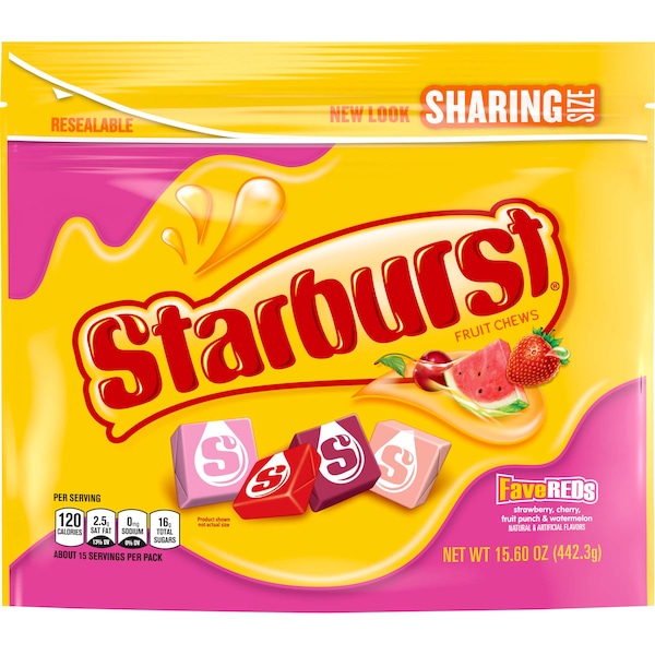 Favoritos Rojos Starburst Bolsa de pie de 15.6 onzas, paquete de 6 - 401560