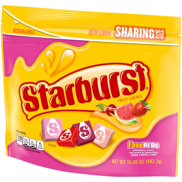 Favoritos Rojos Starburst Bolsa de pie de 15.6 onzas, paquete de 6 - 401560