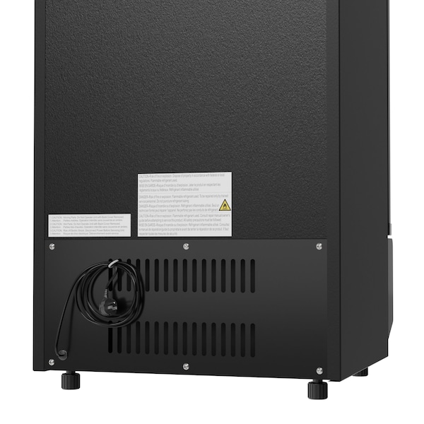 Koolmore Commercial Upright Beverage Refrigerator, Black, 12 cu.ft. Single Swing Door - MDR-1GD-12C