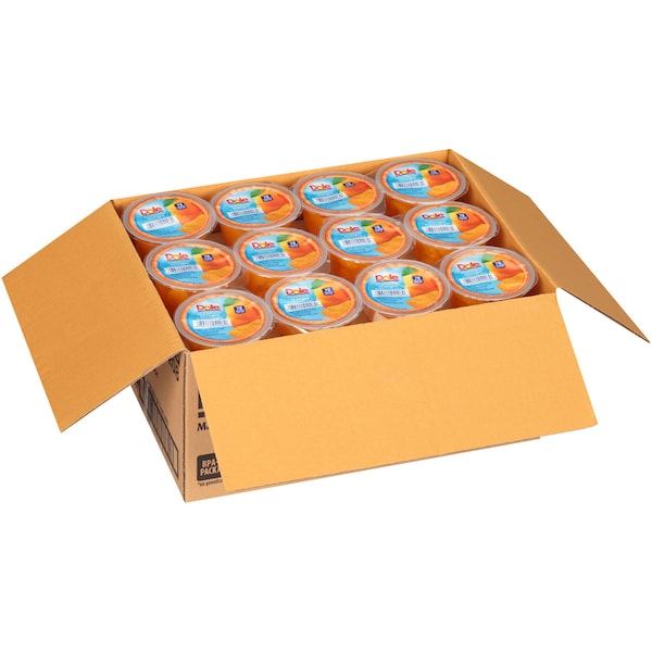 Dole Dole Mandarinas en Jugoso tazón de frutas de 4 oz. Taza, PK36 - 04208