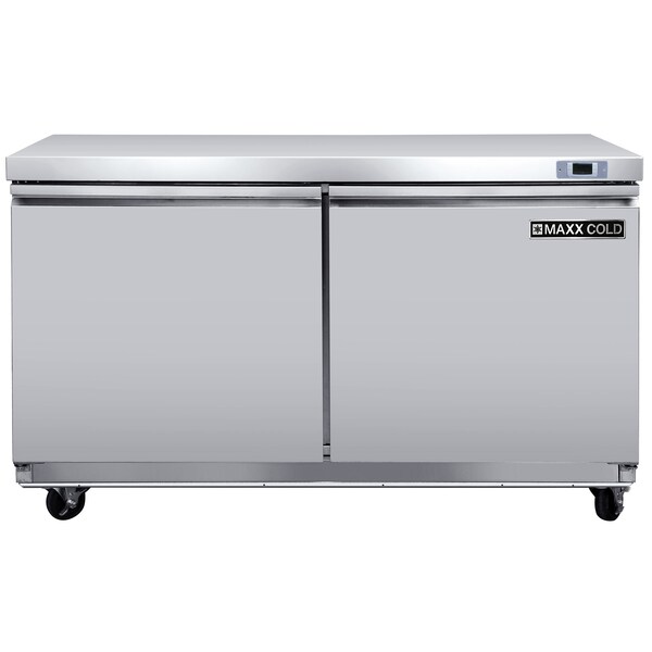 Maxx Cold Undercounter Refrigerator, Double Door 11.1 CUFT - MXSR48U