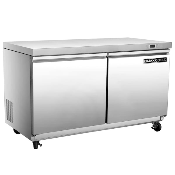 Maxx Cold Undercounter Refrigerator, Double Door 11.1 CUFT - MXSR48U