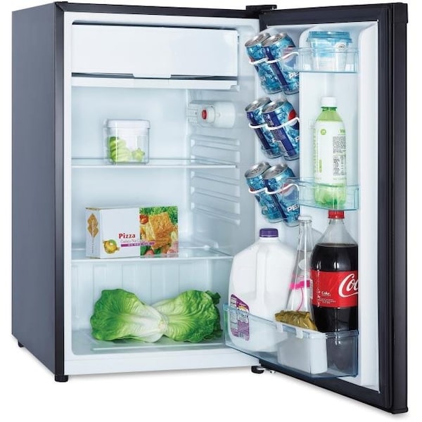 Avanti Avanti AVARM4416B 43 CF Counterhigh Refrigerator - Glass Shelf; Black - AVARM4416B