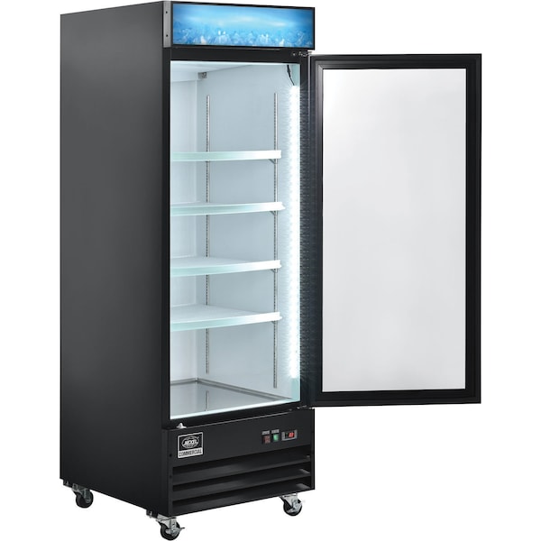 Nexel Merchandiser Refrigerator, 1 Door, 28.3Wx31.9Dx79.3H - G648BMF-HC