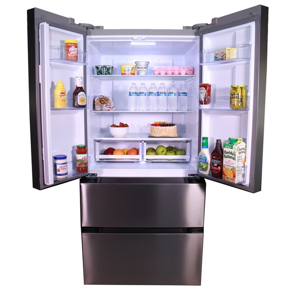 Avanti 18.0 cu. ft. Frost Free French Door Refrigerator, Stainless Steel - FFFDD18L3S