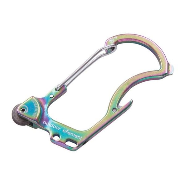 Captain Cold Firebiner 6-In-1 Flint Multi-Tool Carabiner  Stainless Steel - CA153015