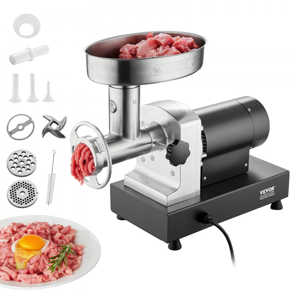 Commercial Electric Meat Grinder 9 Lbs/Min Sausage Stuffer Maker Kitchen - SYTMDDJRJSYSM416UV1