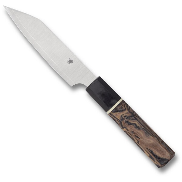 Spyderco 2024 Spyderco Murray Carter, Petty 4.56In., Burl G-10, Super Blue Steel W/ Sus 410 Laminate - SPY-K15GPBNBK