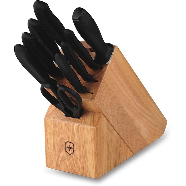Swiss Army Brands 2024 Victorinox 6.7000.10Us1 Kitchen Swiss Classic Block Sets 10-Piece Block Set Black Packaged - VIC-6.7603-X5