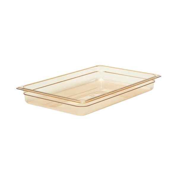 Cambro Full Size 2 1/2 in Amber H-Pan™ High Heat Food Pan - 12HP150