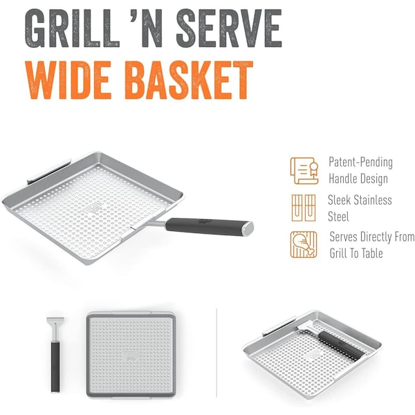 Yukon Glory Grill 'N Serve Wide Basket - YG-777D