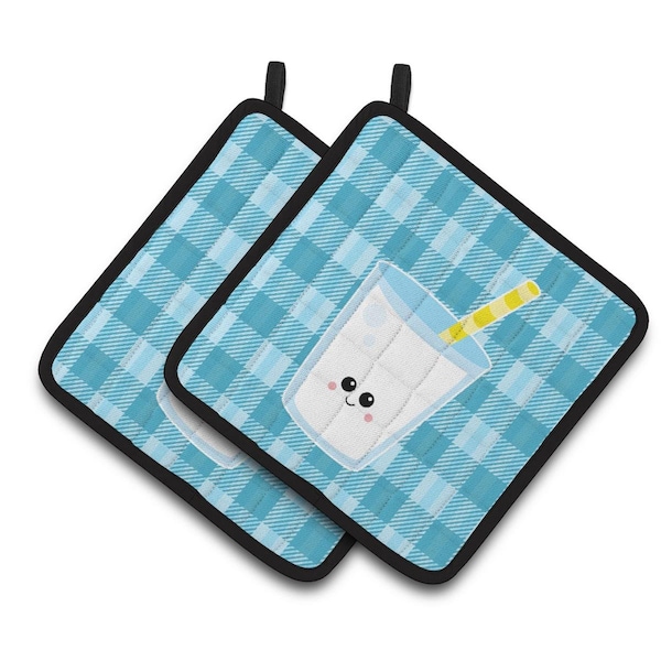 Carolines Treasures Milk Face Pair of Pot Holders - BB7047PTHD