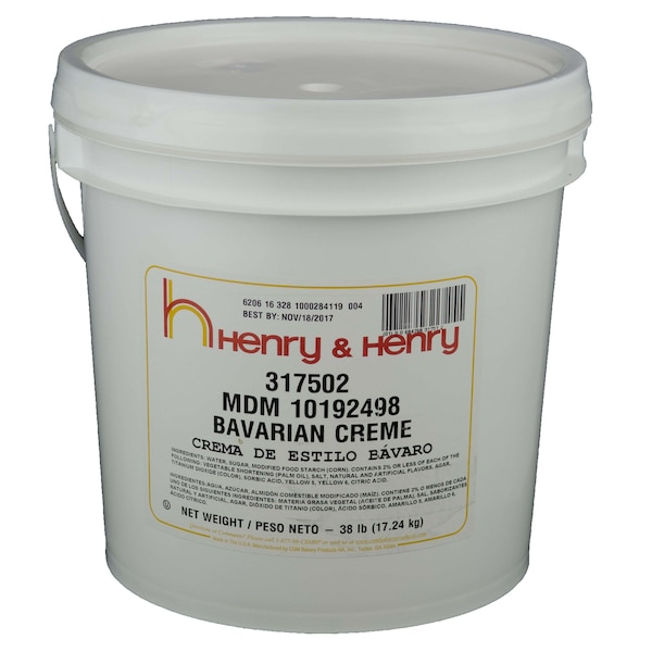 Henry y Henry Relleno de Crema Bávara, 38 libras - 10192498