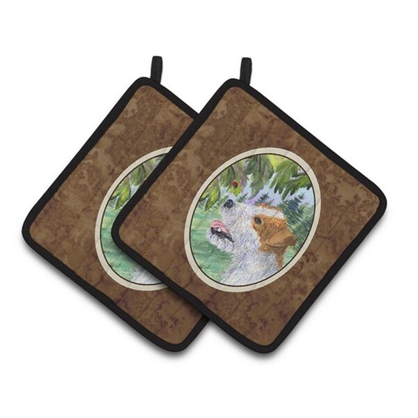 Carolines Treasures Jack Russell Terrier Pair of Pot Holders, 7.5 x 3 x 7.5 in. - SS8211PTHD