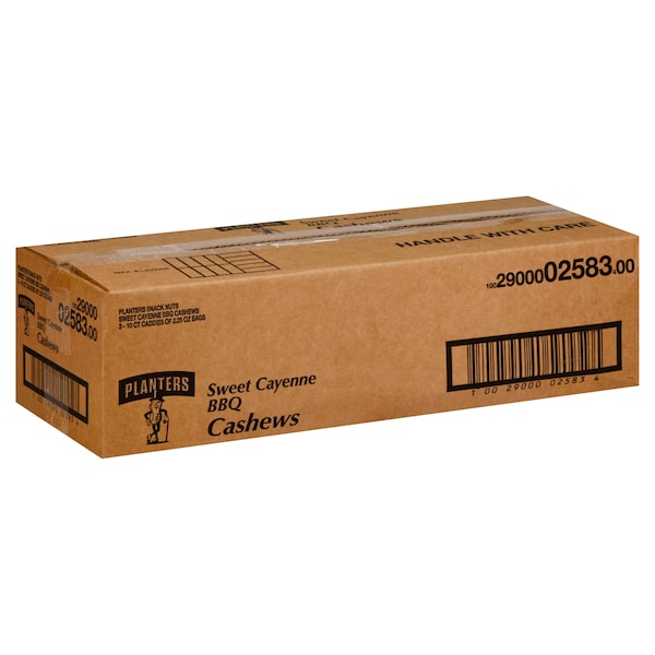 Planters Sweet Cayenne Barbecue Cashew 2.25 oz. Tubo, Paquete de 30 - 10029000025834