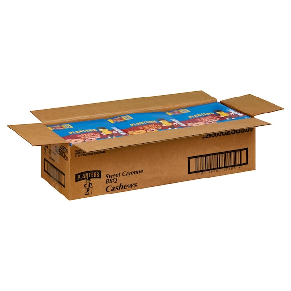 Planters Sweet Cayenne Barbecue Cashew 2.25 oz. Tubo, Paquete de 30 - 10029000025834
